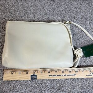 Vintage Four Seasons Faux Leather White Shoulder Bag 1980s NWT